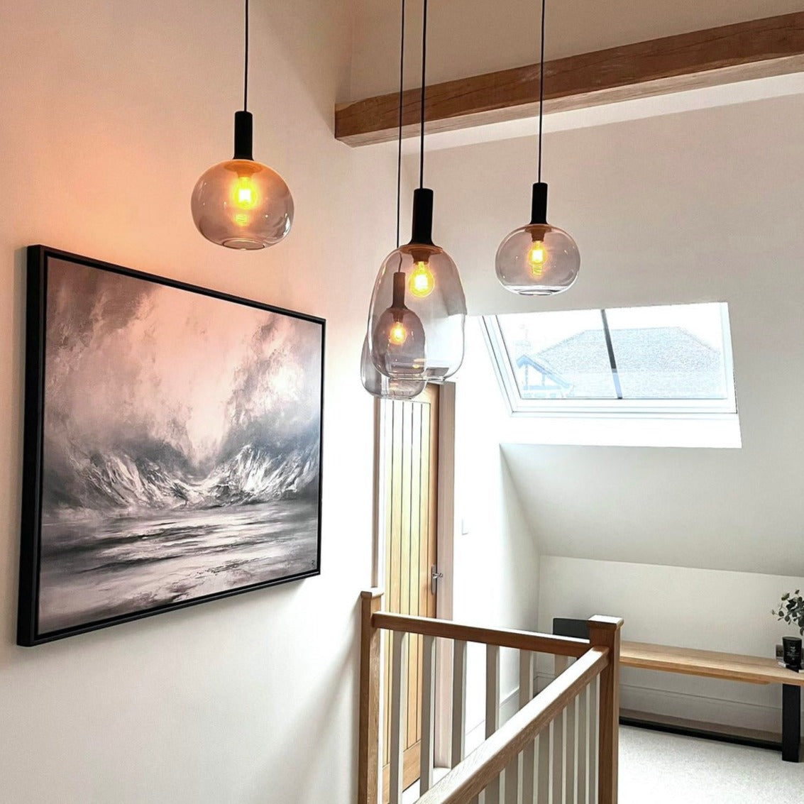 Fjords Landscape Framed Printed Canvas - Mala Art Co.