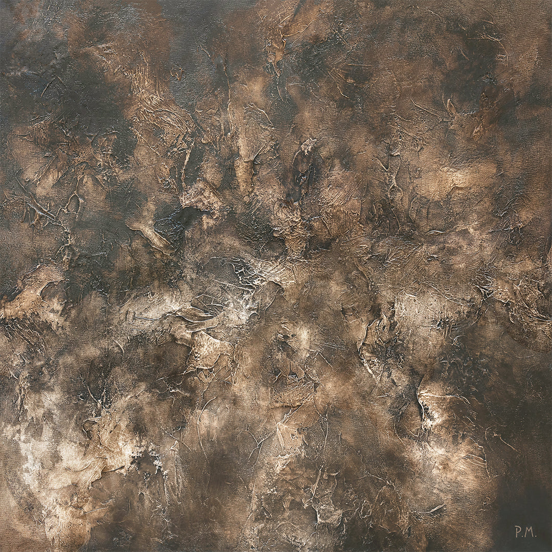 Fossil Square Framed Printed Canvas - Mala Art Co.