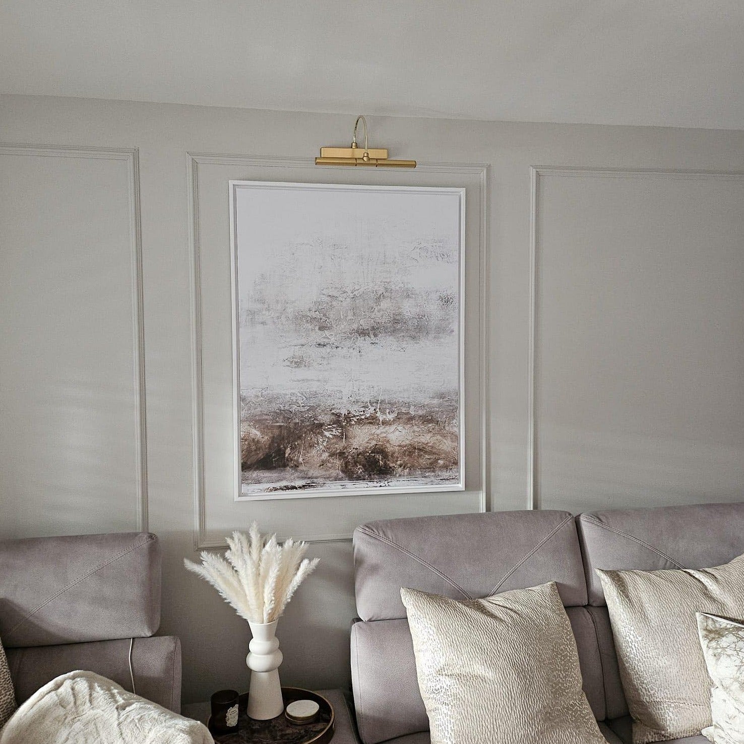 Echoes Portrait Framed Printed Canvas - Mala Art Co.