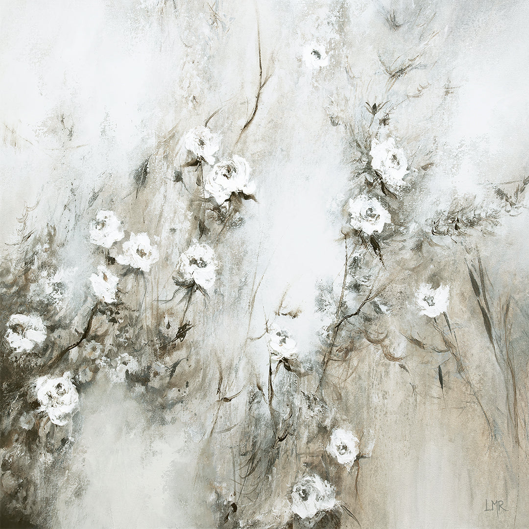 Wild Blooms Square Framed Printed Canvas - Mala Art Co.