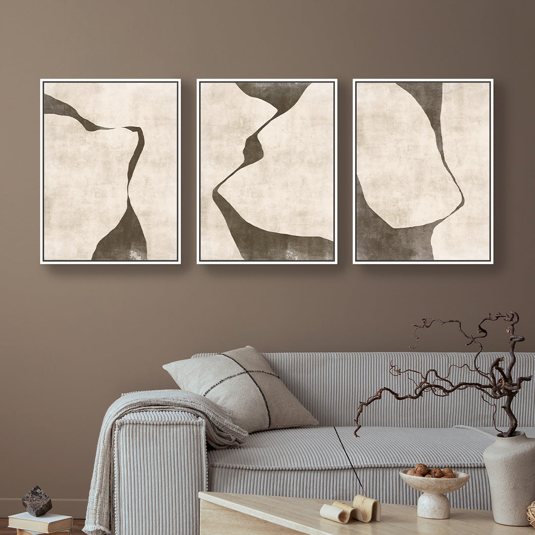 Gigi Portrait Framed Canvas Set of 3 - Mala Art Co.