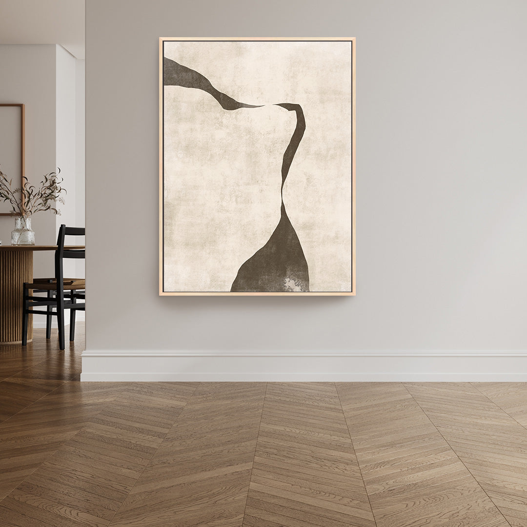 Gigi III Portrait Framed Printed Canvas - Mala Art Co.