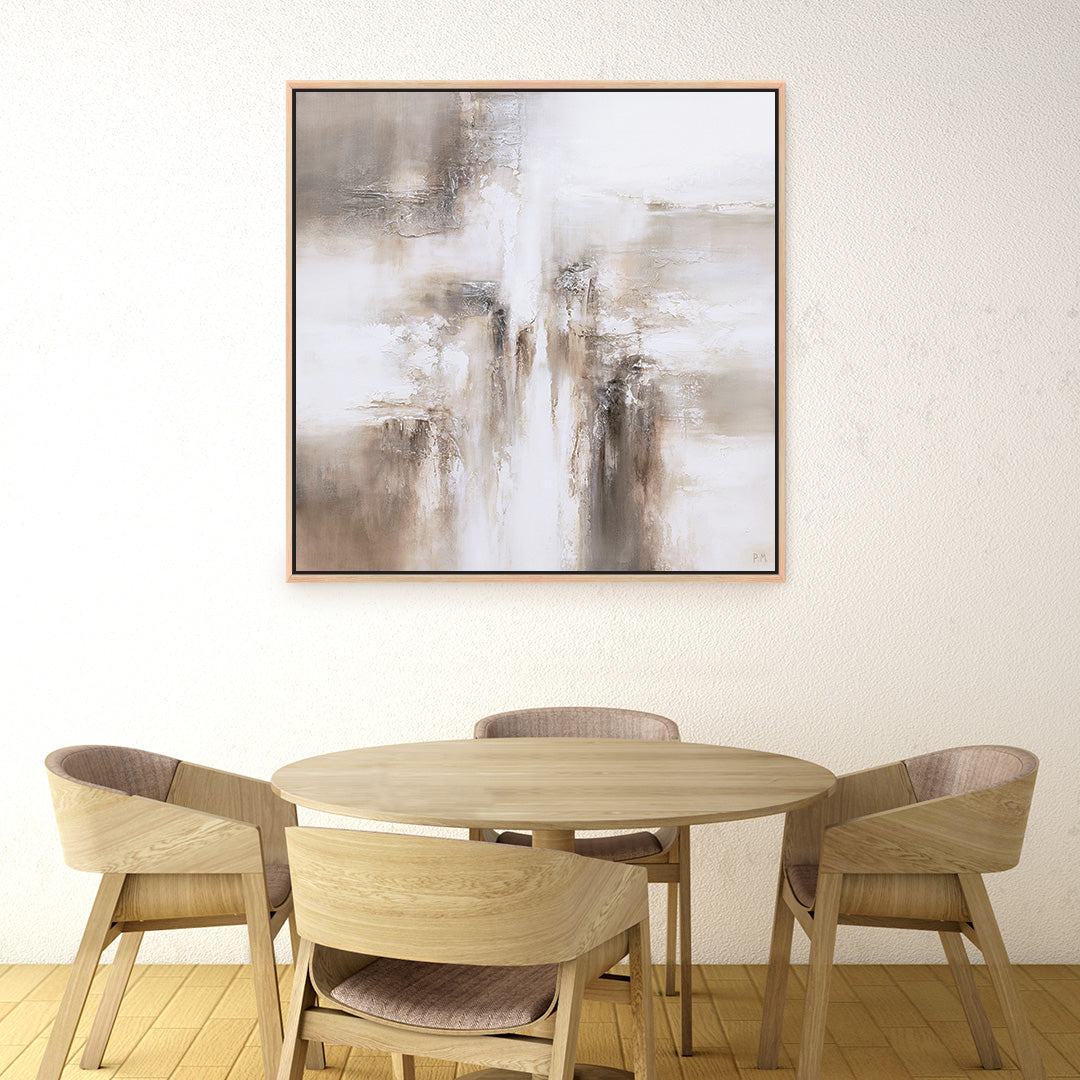 Mimi I Square Framed Printed Canvas