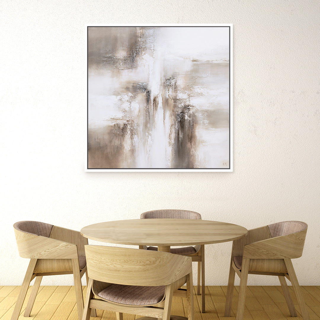 Mimi I Square Framed Printed Canvas