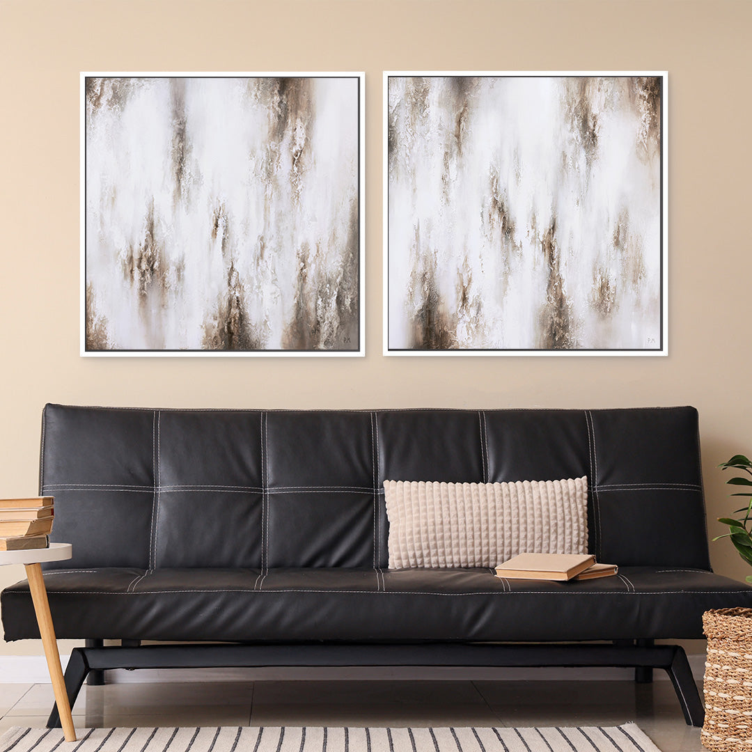 Nola Square Framed Canvas Set of 2