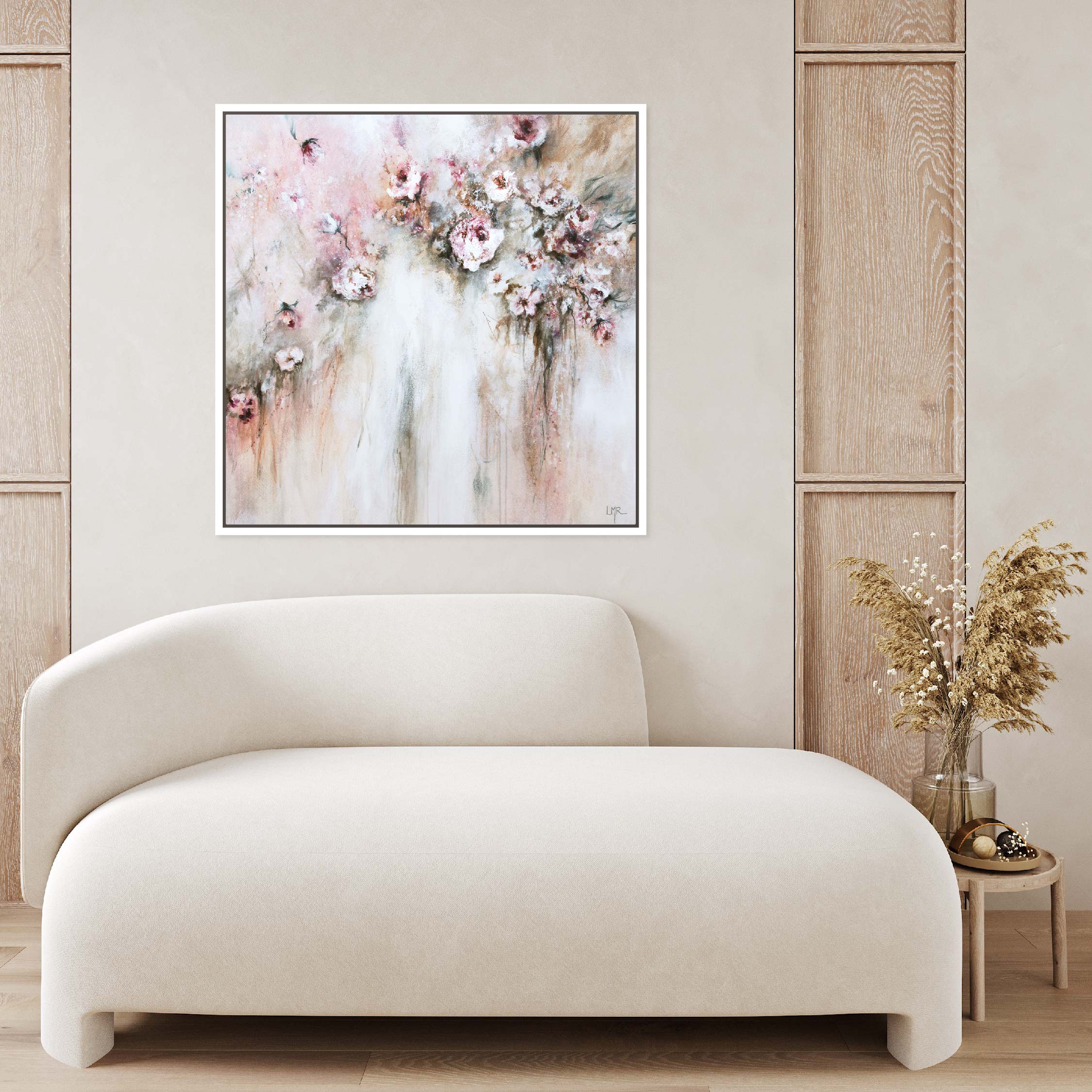 Amore Square Framed Printed Canvas - Mala Art Co.