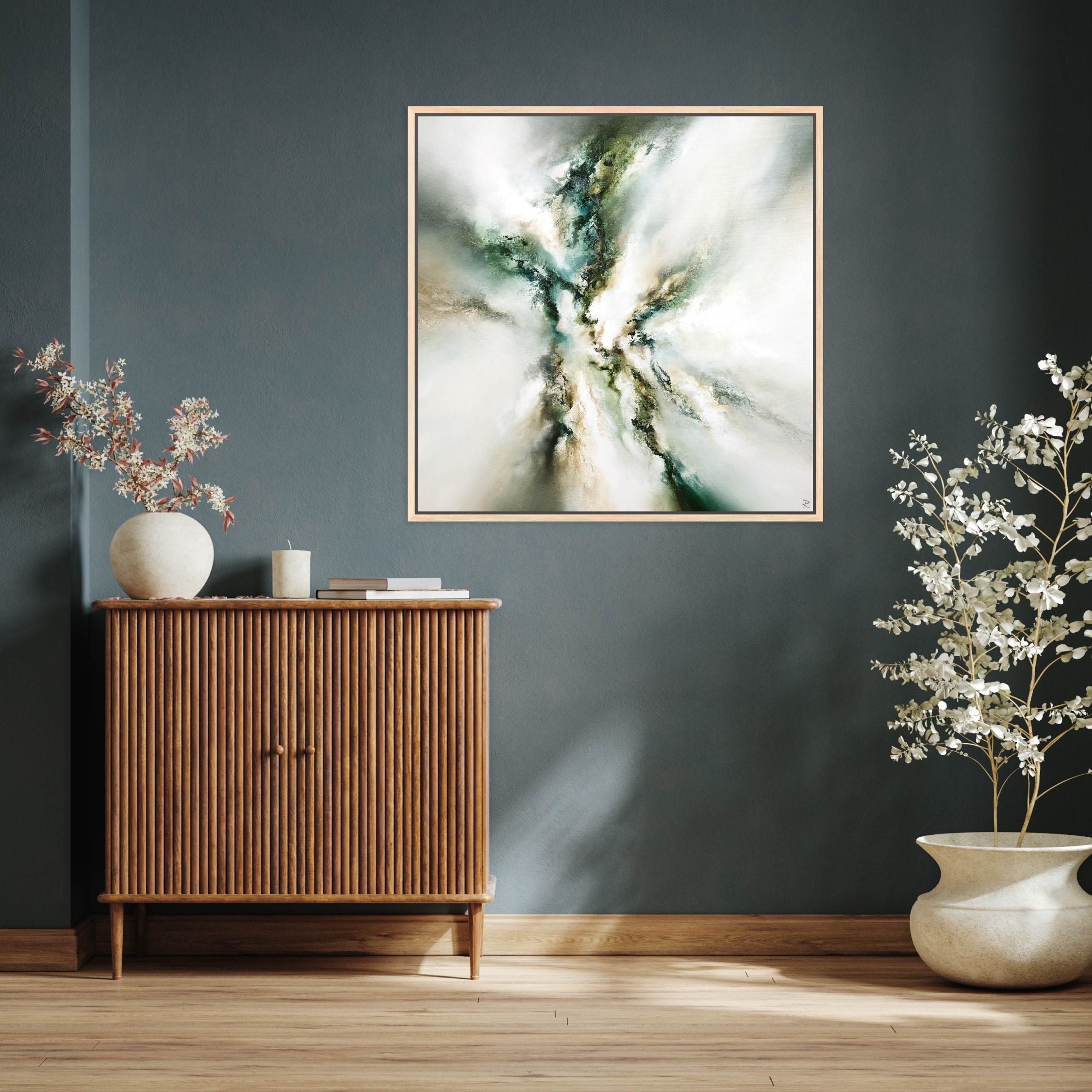 Majestic II Square Framed Printed Canvas - Mala Art Co.