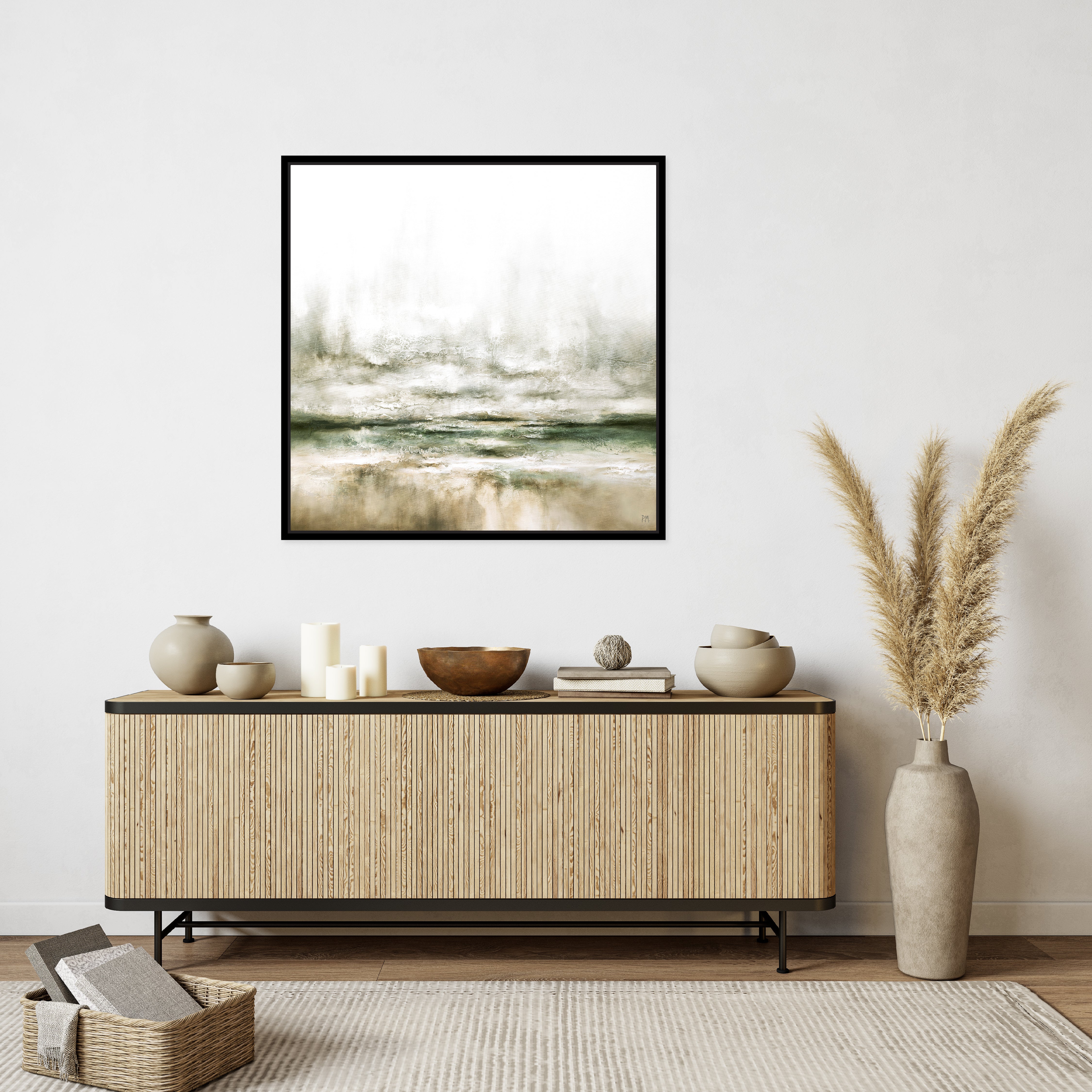 Moods Square Framed Printed Canvas - Mala Art Co.