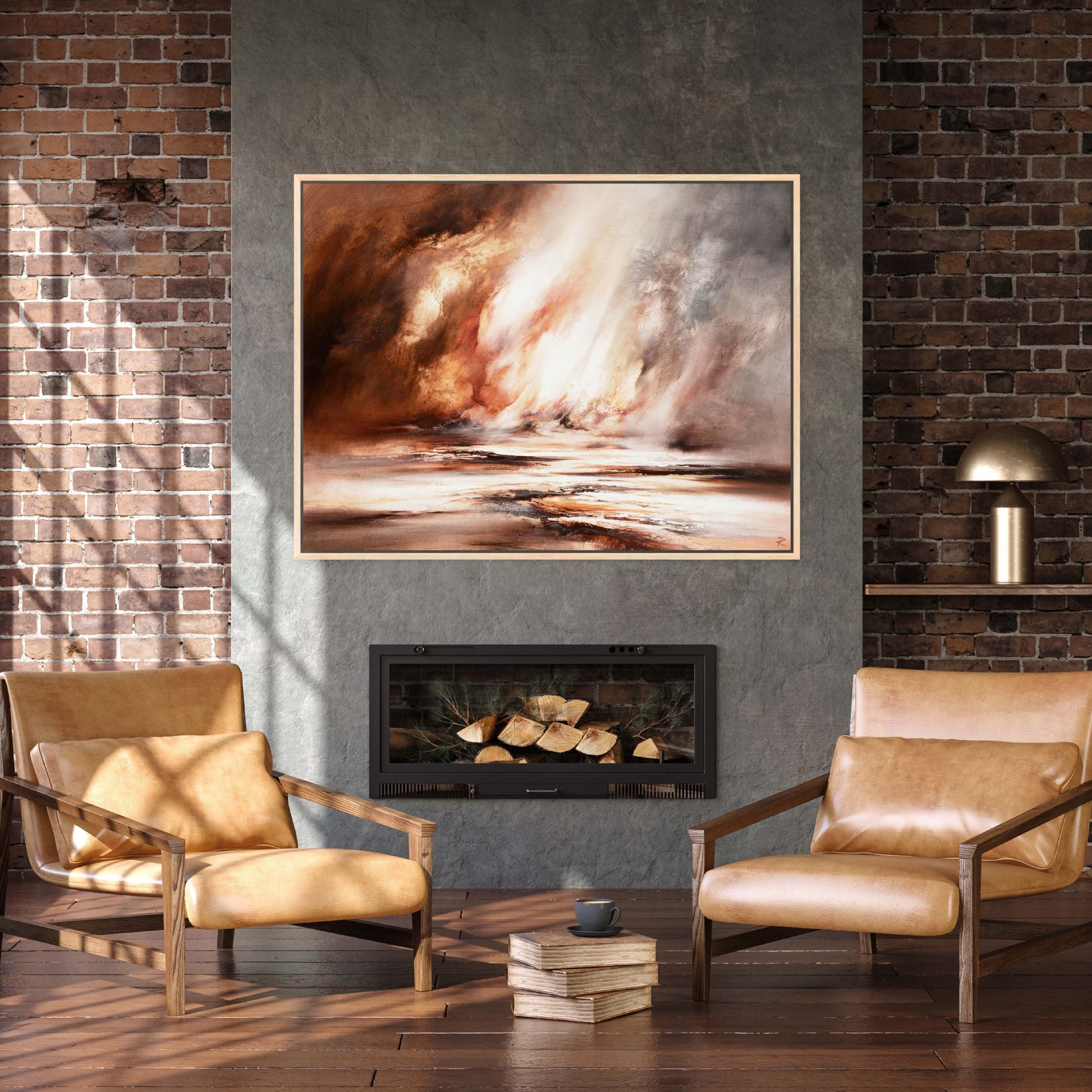 Light Within Landscape Framed Printed Canvas - Mala Art Co.