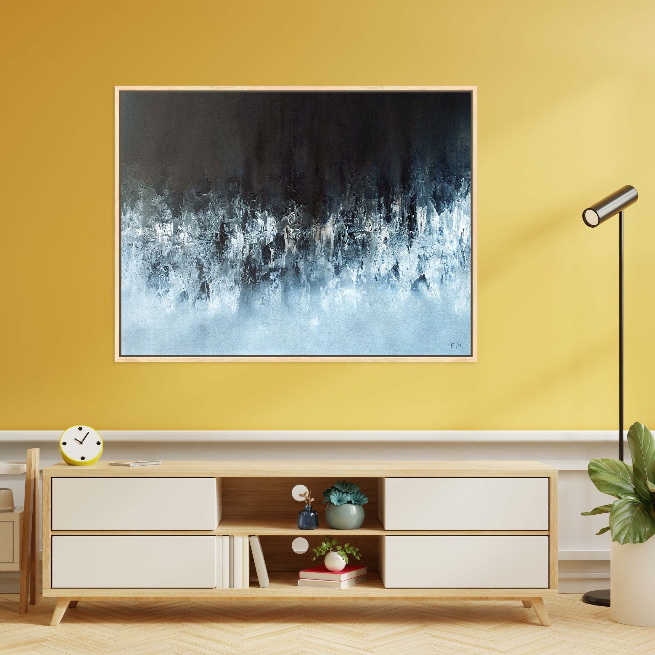 Pisces Landscape Framed Printed Canvas - Mala Art Co.