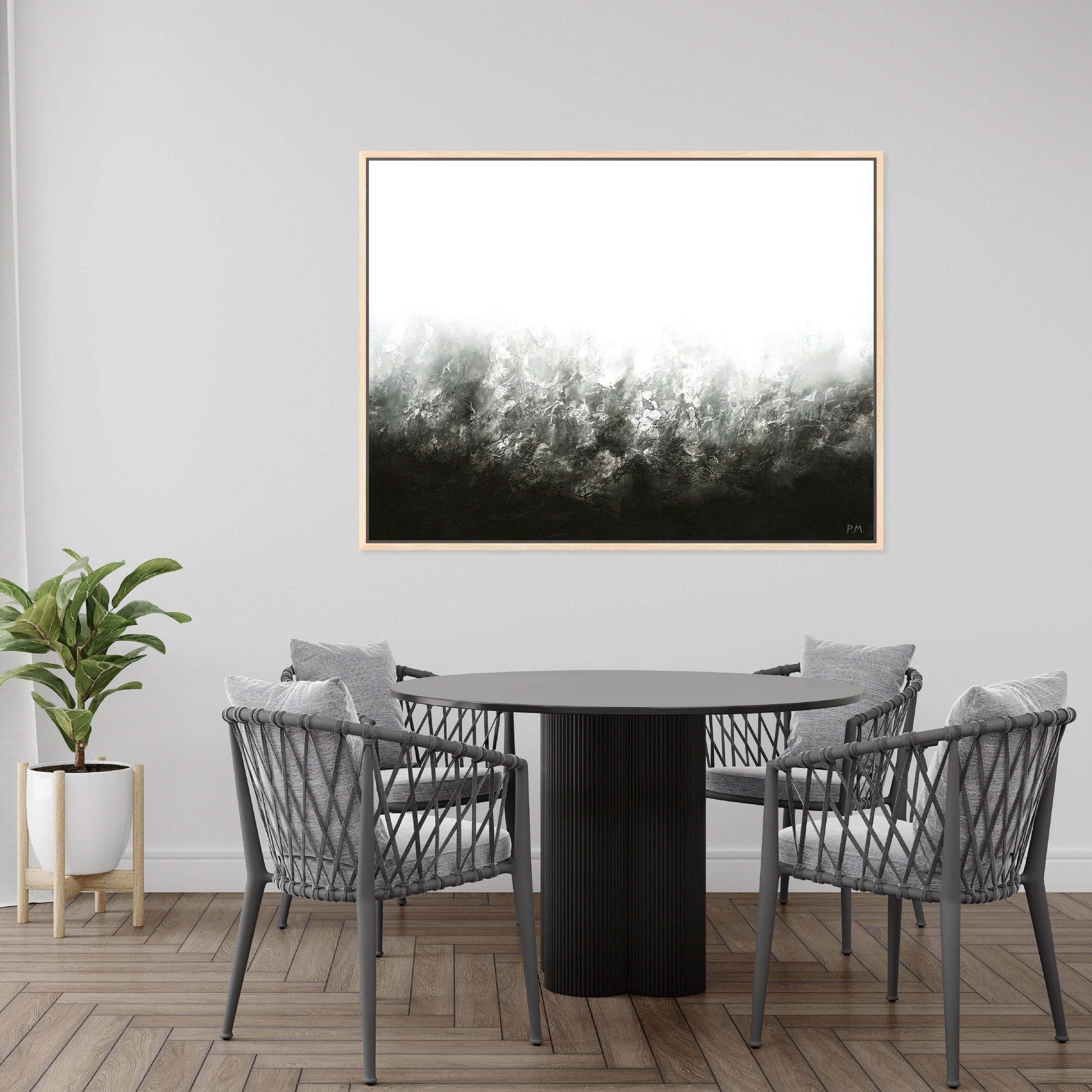 Transition Landscape Framed Printed Canvas - Mala Art Co.