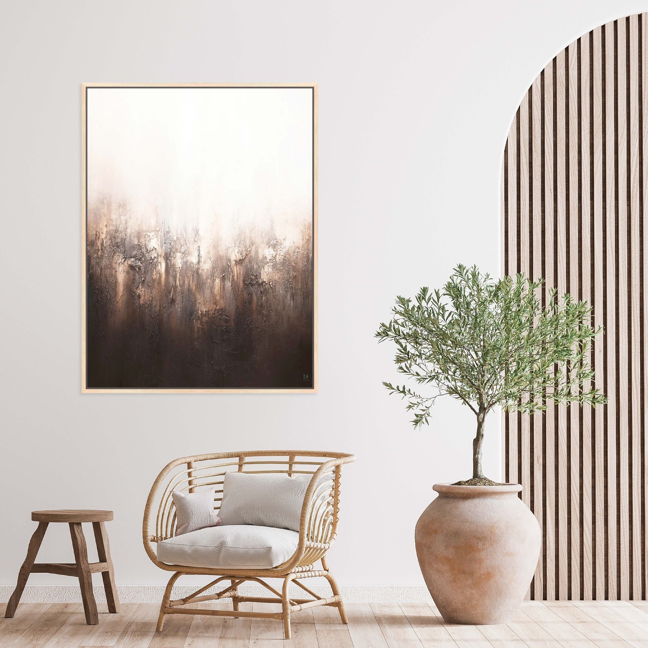 Rustica Portrait Framed Printed Canvas - Mala Art Co.