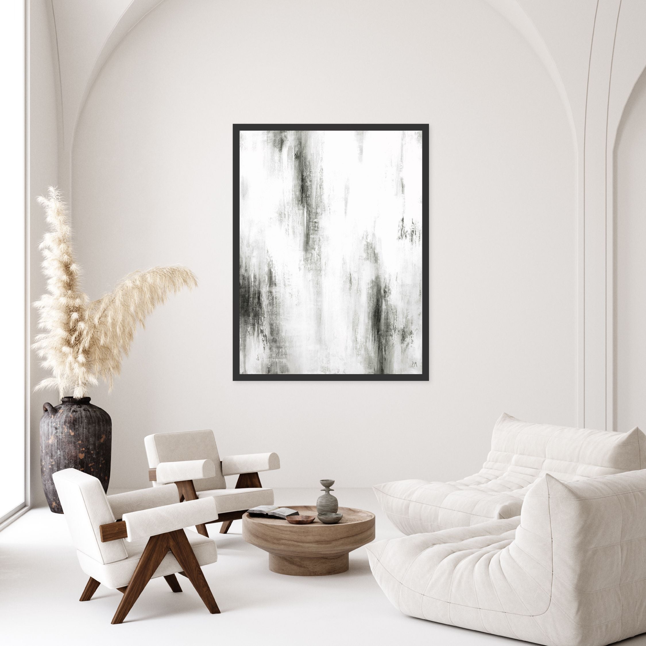 Manhattan I Portrait Framed Printed Canvas - Mala Art Co.