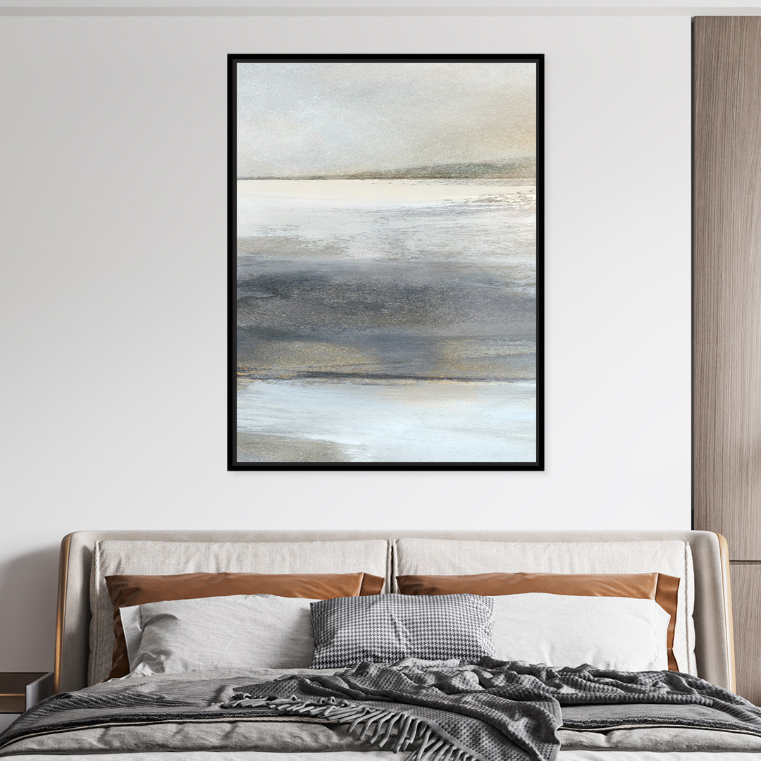 Land 1 Framed Printed Canvas