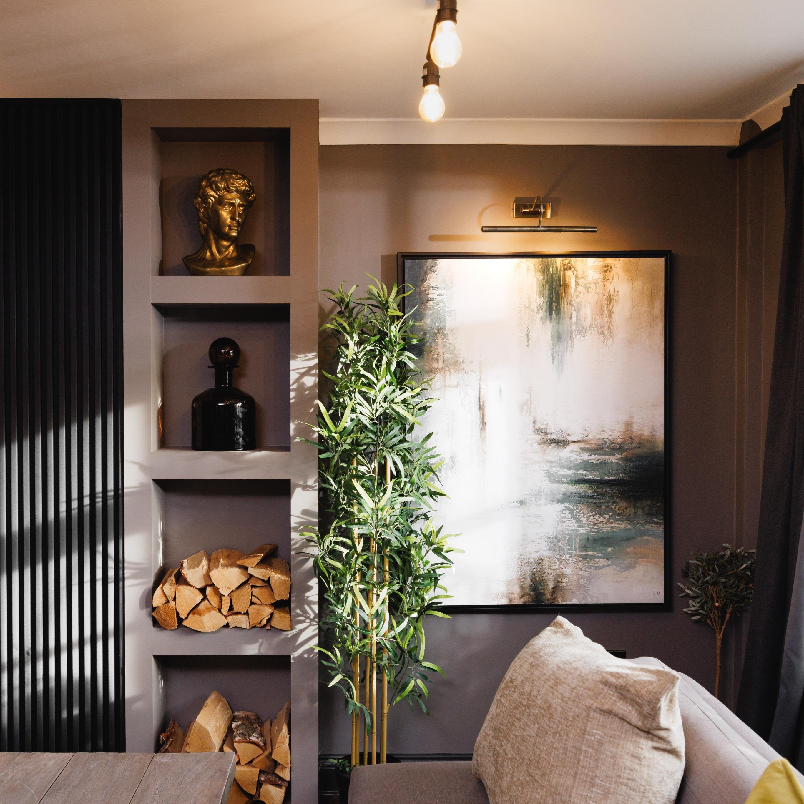 Verde II Portrait Framed Printed Canvas - Mala Art Co.