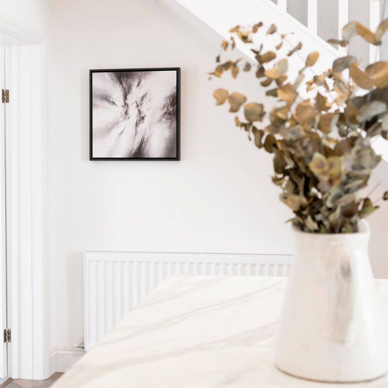 Fusion II Square Framed Printed Canvas - Mala Art Co.