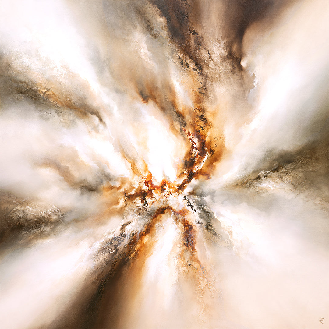 Origin I Square Framed Printed Canvas - Mala Art Co.