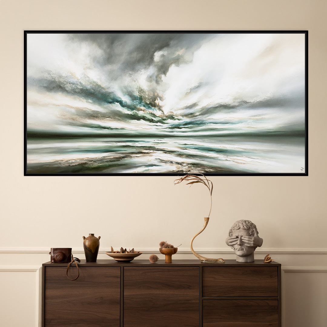 Solitude Panoramic Framed Printed Canvas - Mala Art Co.