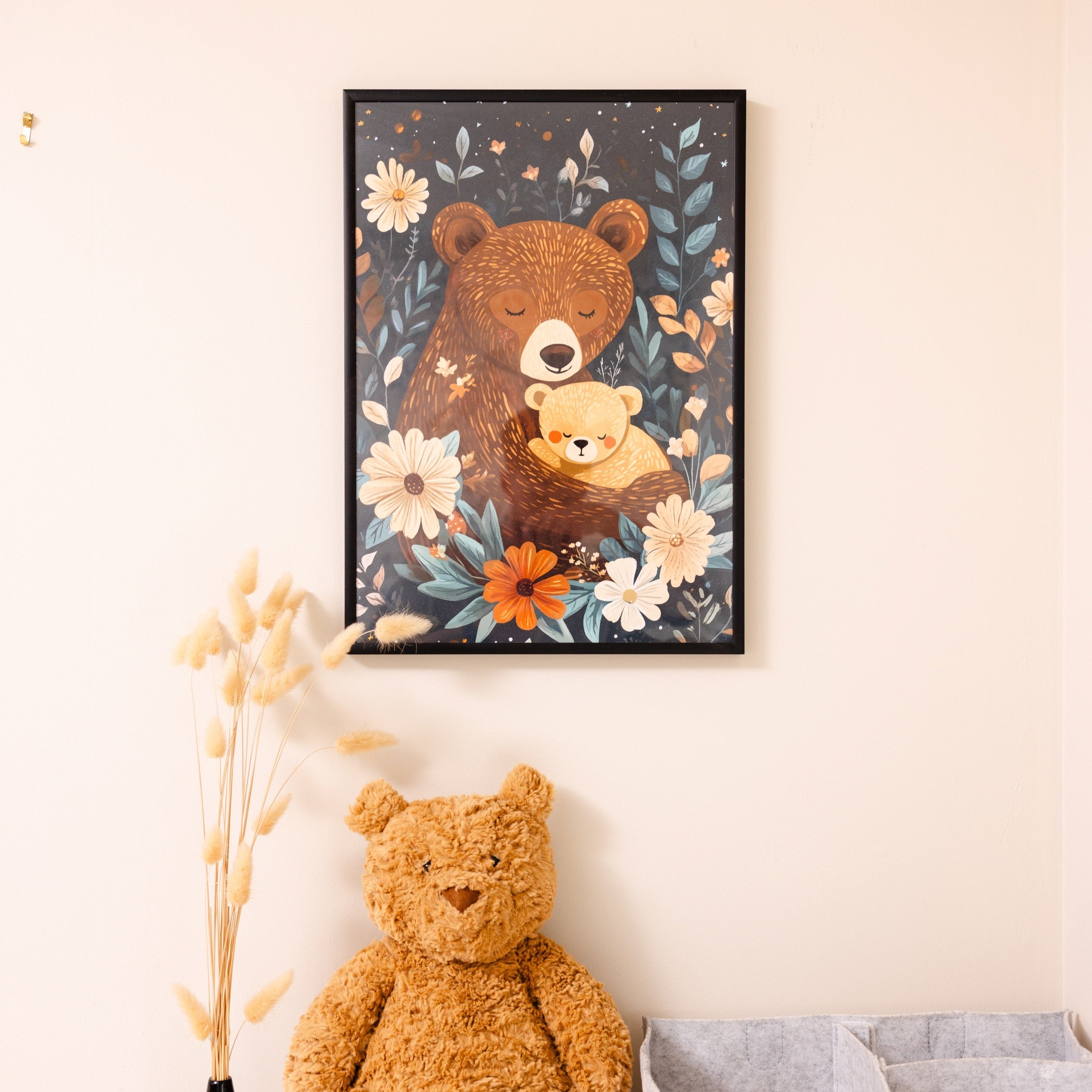 Mama Bear With Cub Print