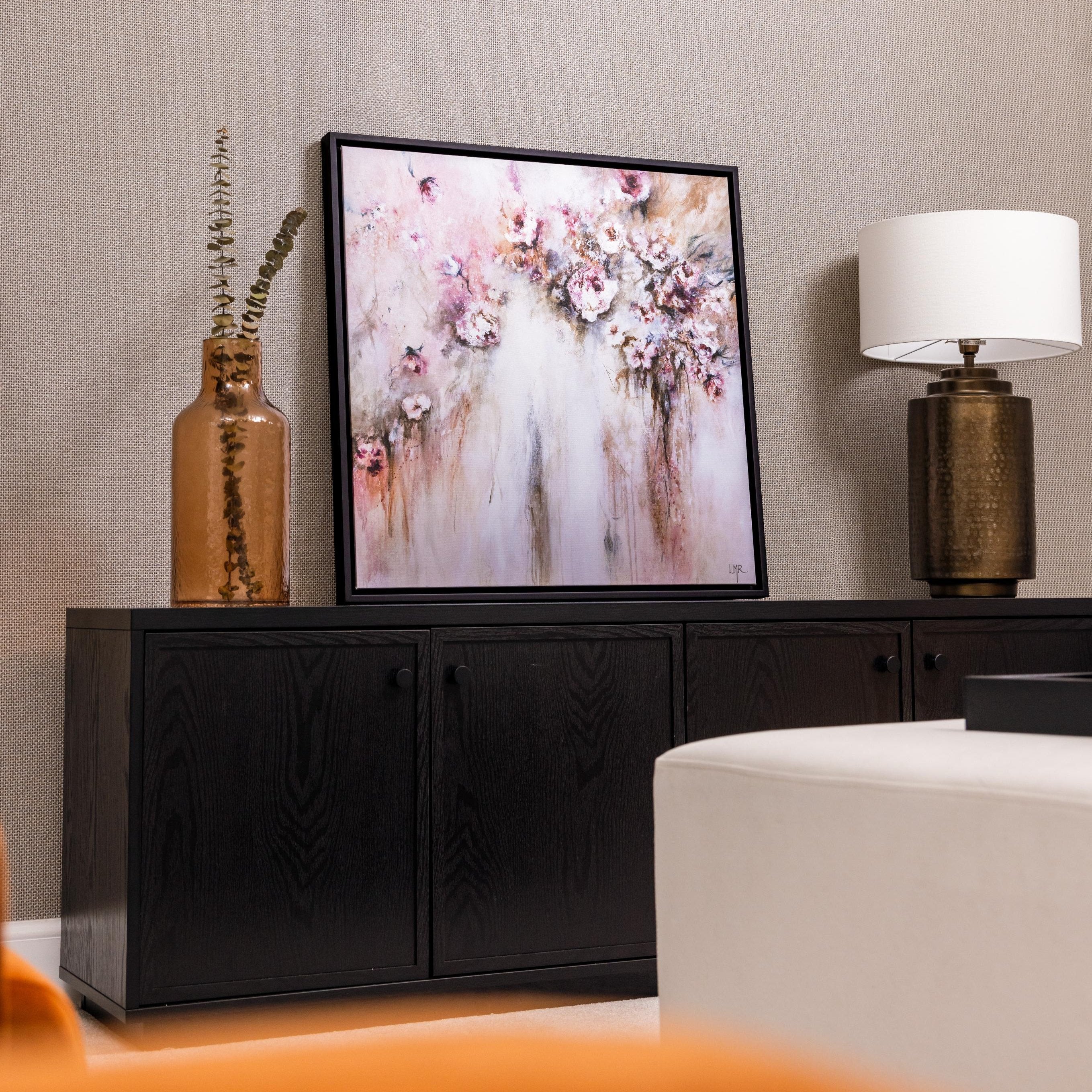 Amore Square Framed Printed Canvas - Mala Art Co.