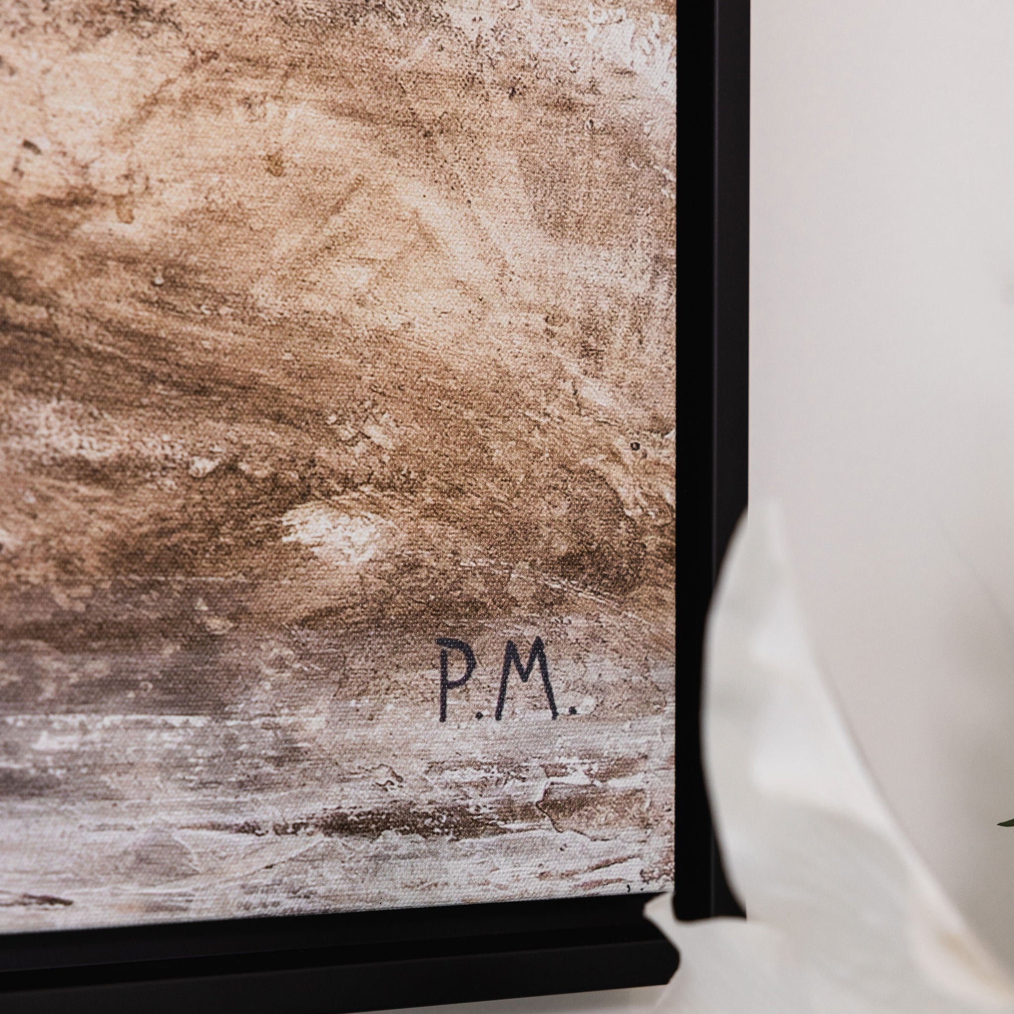 Echoes Square Framed Printed Canvas - Mala Art Co.