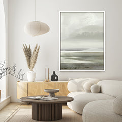 Lakes No2 Framed Printed Canvas - Mala Art Co.