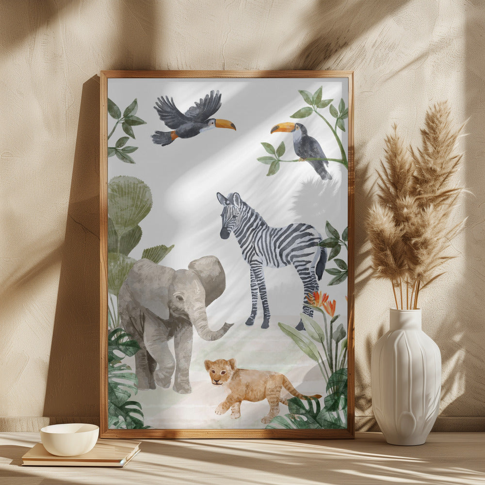 Jungle Babies Print