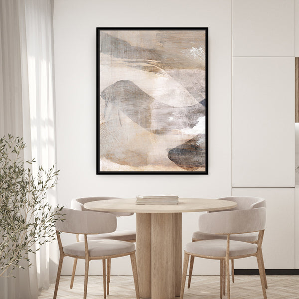 Layers 1 Framed Printed Canvas - Mala Art Co.