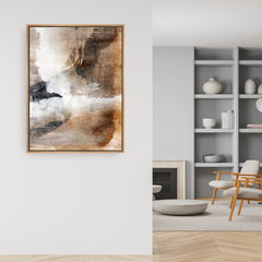 Layers 2 Framed Printed Canvas - Mala Art Co.