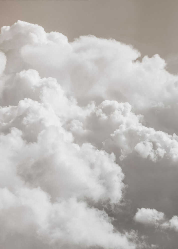 Sandy Clouds Framed Printed Canvas - Mala Art Co.