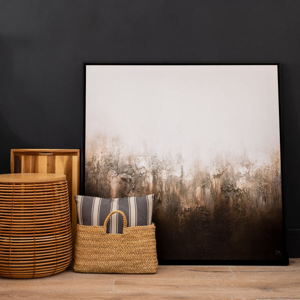 Rustica Square Framed Printed Canvas - Mala Art Co.