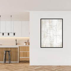 Flow Portrait Framed Printed Canvas - Mala Art Co.