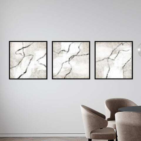 Modo Square Framed Canvas Set of 3