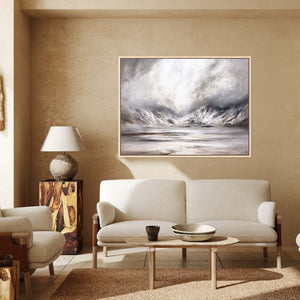 Fjords Landscape Framed Printed Canvas - Mala Art Co.