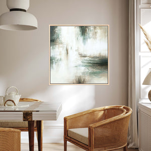 Verde II Square Framed Printed Canvas - Mala Art Co.