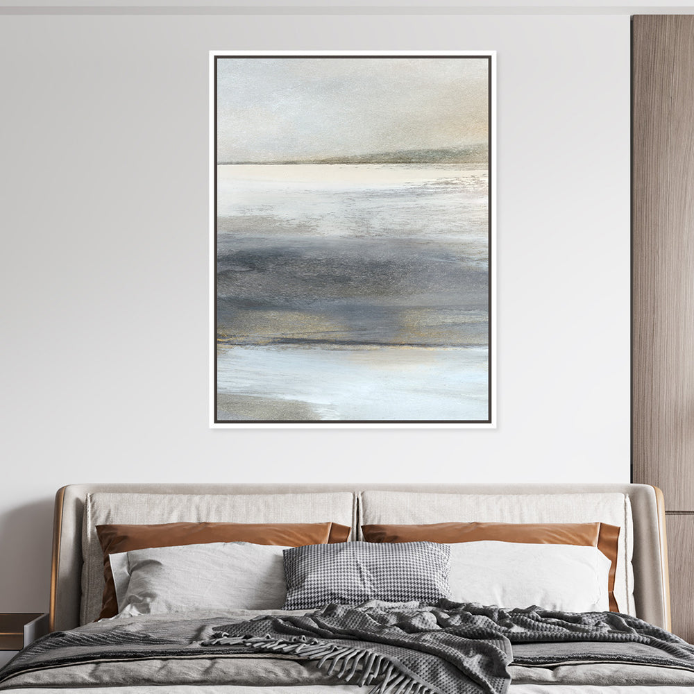 Land 1 Framed Printed Canvas - Mala Art Co.