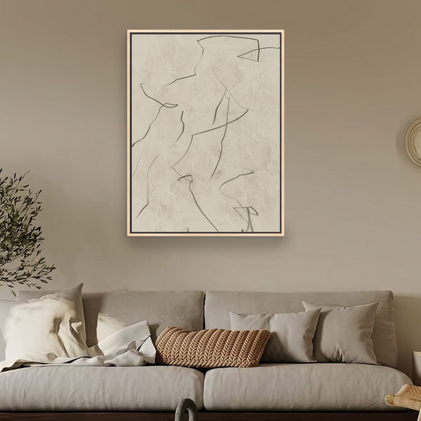 Realised Portrait Framed Printed Canvas - Mala Art Co.