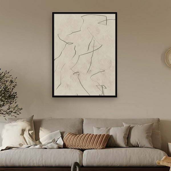 Realised Portrait Framed Printed Canvas - Mala Art Co.