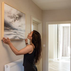 Coastal Light Landscape Framed Printed Canvas