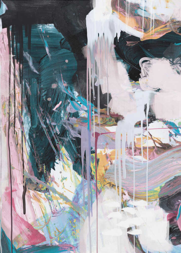 Statement No2 Framed Printed Canvas - Mala Art Co.